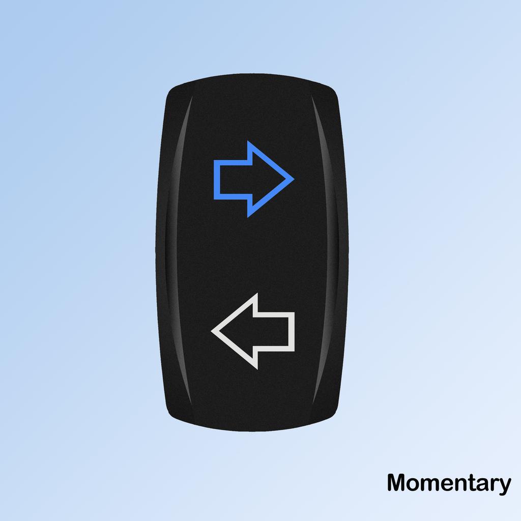 ARROWS 6Pin (ON)-OFF-(ON) DPDT Momentary Switch12V UP/DOWN Polarity Reverse Rocker Switch for ARB/Carling/NARVA Replace