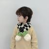Boys' And Girls' Autumn And Winter Warm Neck Warmer Knitted Cross Scarf