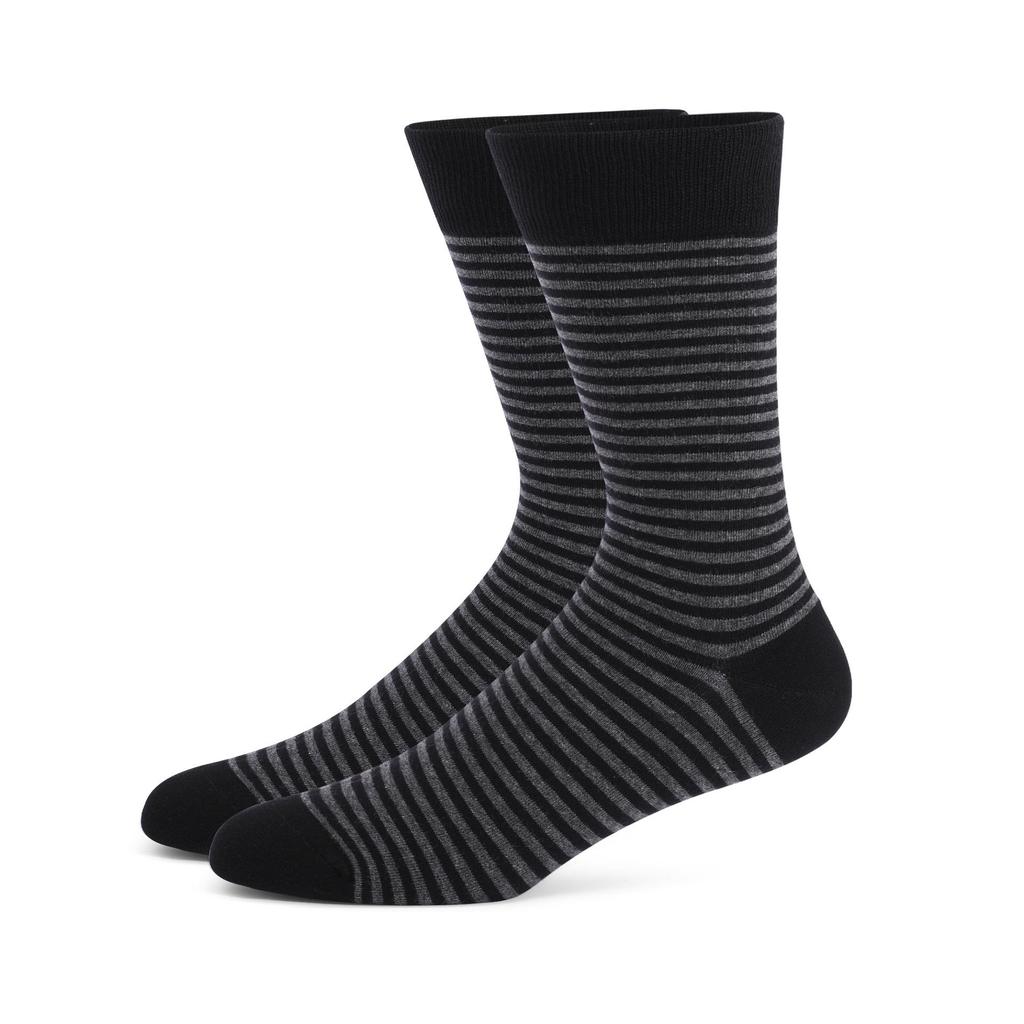 Men's Plus Size Argyle Stripe Knee-High Socks - Solid Colors for Autumn/Winter