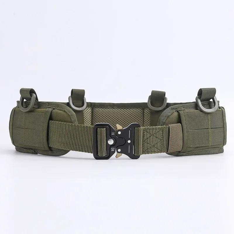 

Tactical Battle Belt Airsoft Waist Band Adjustable Quick Release Buckle Outdoor Hunting Thickened Widened Waistbands