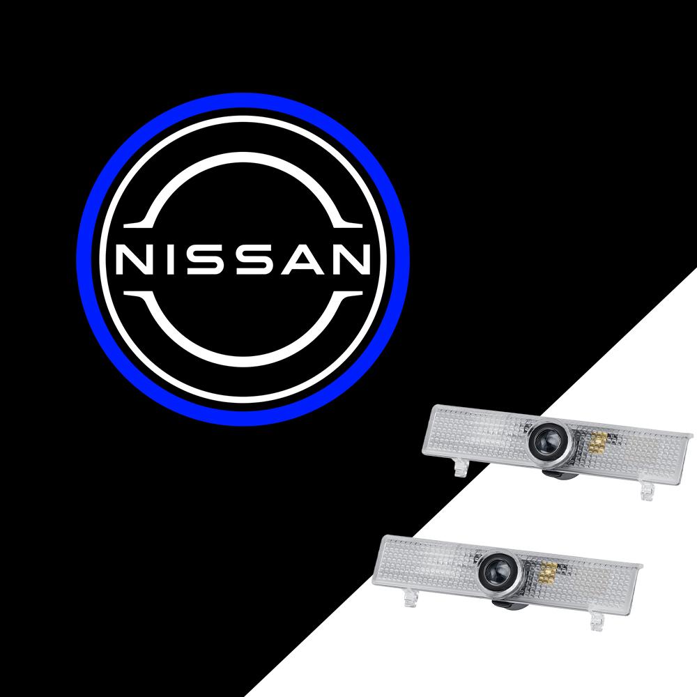 BQZTMO1 LED HD Wireless Car Door Logo Welcome Lamp Laser Light Projector Light For Nissan Nismo AMADAR New Teana TITAN 2003-2014 QUEST