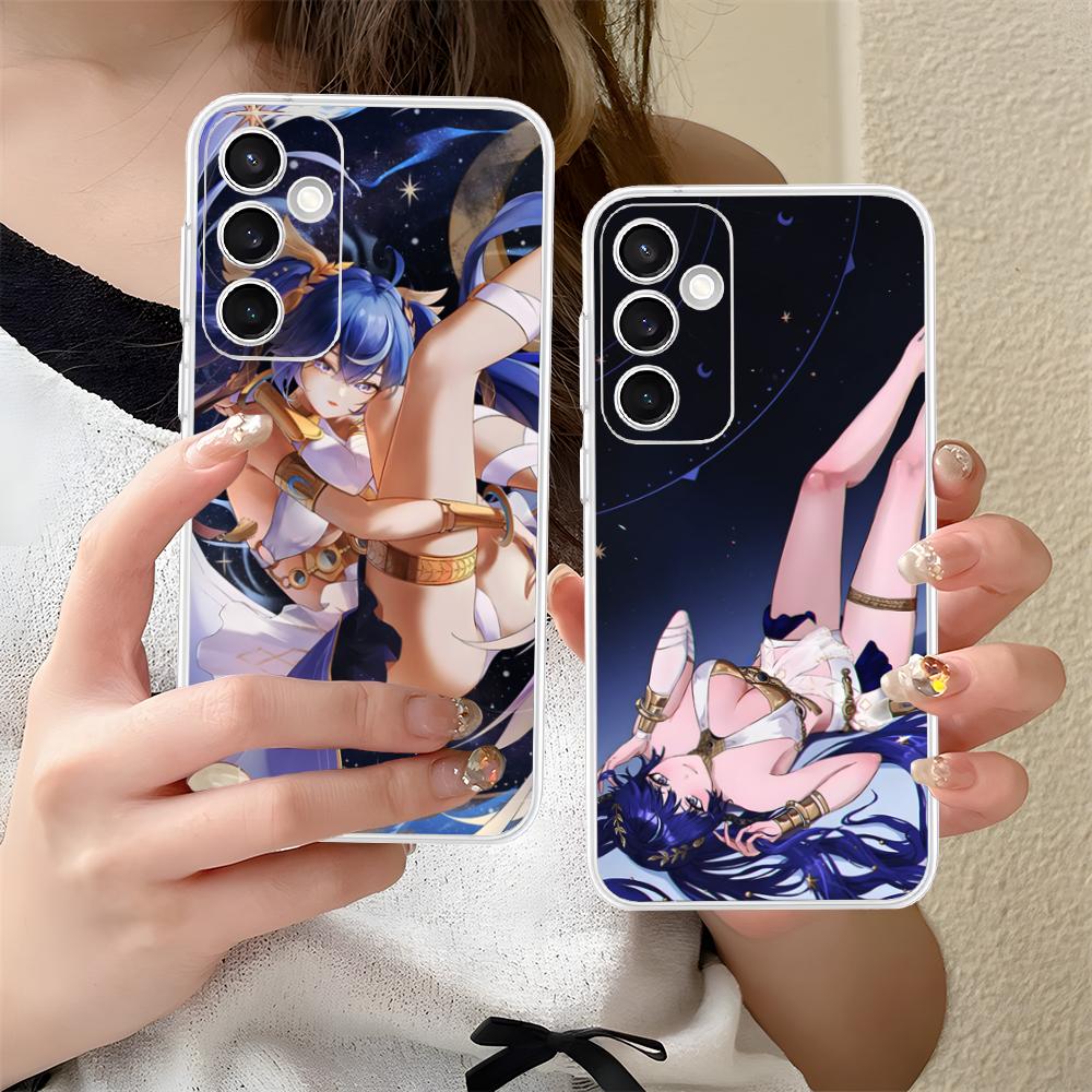 Wuthering Waves Luno Phone Case for Samsung Galaxy S25 S24 S23 S22 S21Plus FE Ultra Clear Colorful Cover Cellphones Pretty