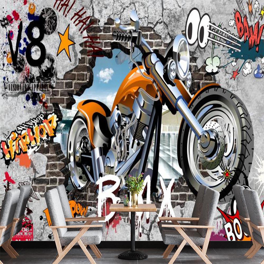 

Красочные граффити обои 3d граффити фреска для спальни гостиной мультяшные граффити обои 200 cm(W) x 140 cm(H)