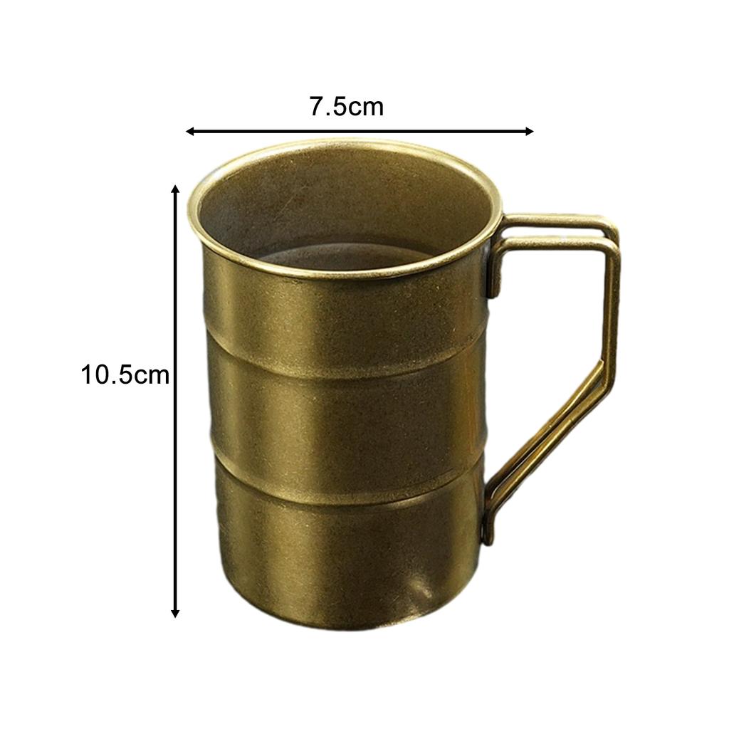 Stainless Steel Camping Mug Home Decor Photography Props Drinking Cup Coffee Mug for RV Party BBQ Backpacking Gear Outdoor