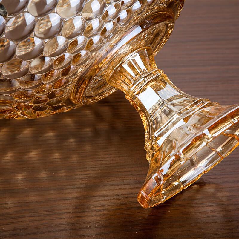 Huabeisen European Crystal Glass High-Footed Fruit Bowl
