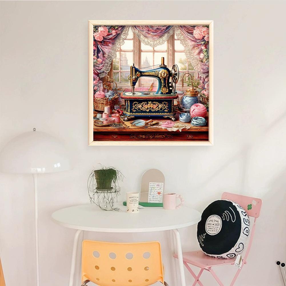 Vollständige Stickerei Öko-Baumwollfaden 11CT Gedruckte Blume Kreuzstich Kit Kunst