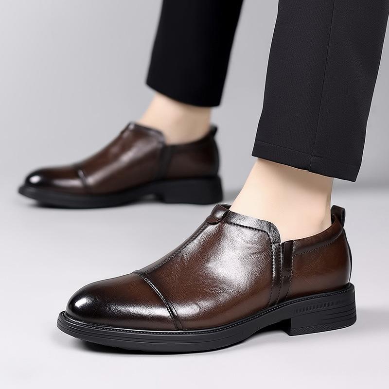 Dress leather shoes men's business British style foot cover casual shoes men's one-pedal lazy shoes fashion men's shoes