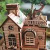 DIY 3D Wooden Puzzle Tree House Music Box Miniature Model Kits Assembly Jigsaw Puzzles for Friends Birthday Gifts
