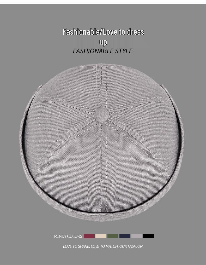 Unisexowa haftowana czapka bez ronda z płaskim daszkiem z drzewem kokosowym - Retro Hip Hop Podróżna