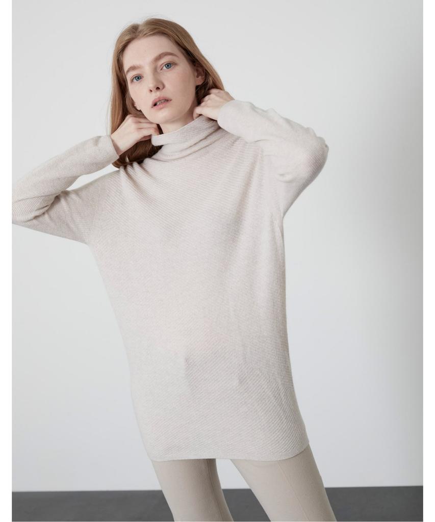 OLIVIALAUREN Rendezvous Diagonal Texture Pullover_Vocblywa111