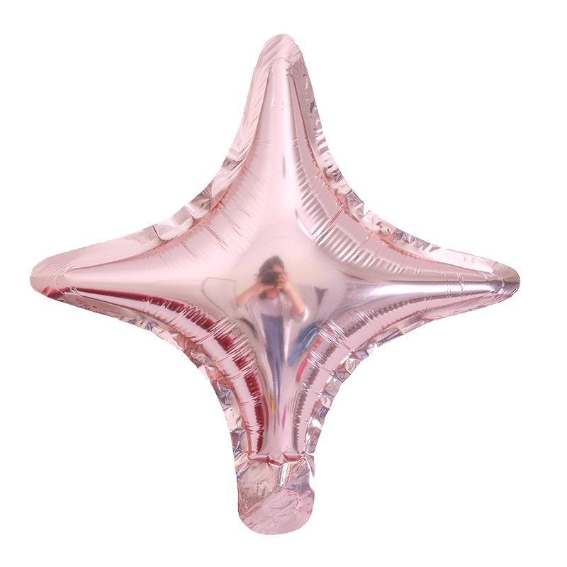 10" Plain Star Four-Corner Aluminum Foil Balloon - Party Decoration