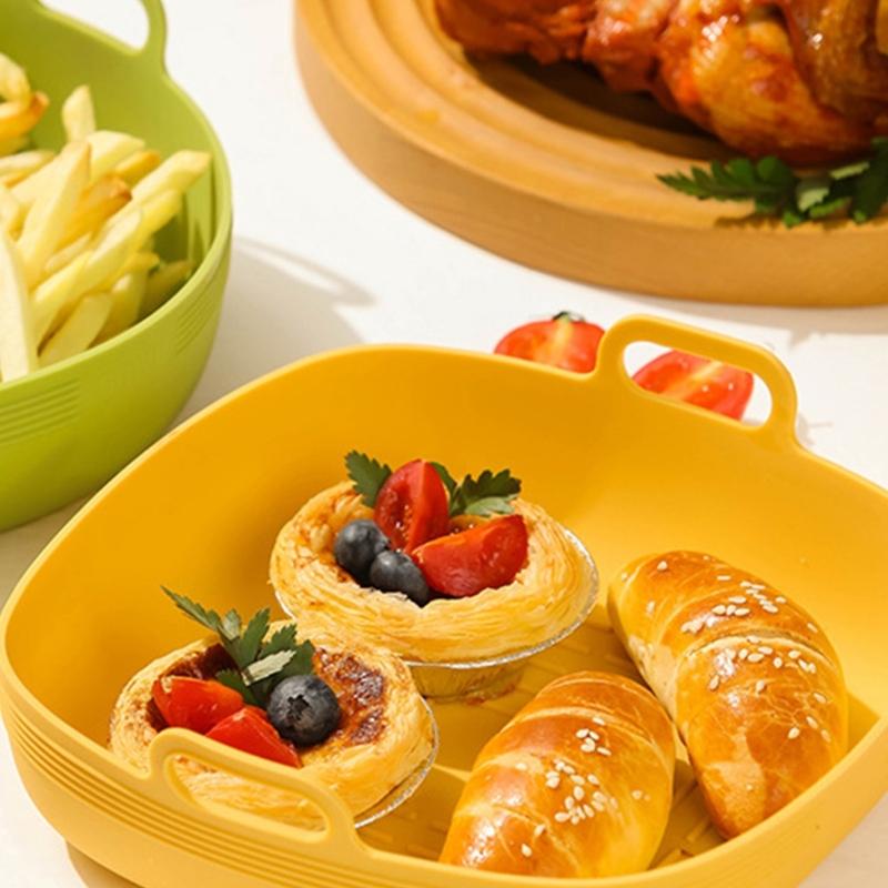 Durable Silicone Cooking Bowl For Air Fryers Ovens And Microwaves Nonstick Fronts Ensures Hassle Releases Cleaning