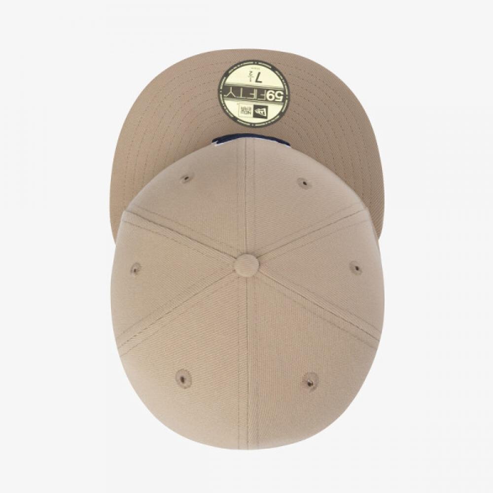 New Era Fitted Cap Atlanta Braves Outline Camel