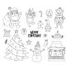 Christmas Series Clear Stamps Vintage Silicone Seals for DIY Scrapbooking Card Making Embossing Decoration Rubber Stamps