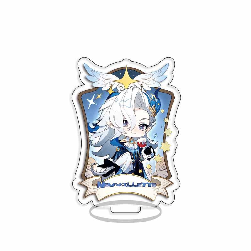 Portachiavi Acrilico Genshin Impact Merchandising Ufficiale Disponibile Ora Personaggi Furina Lyney Neuvillette Accessori Qualità Premium