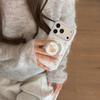 Purple Flower Magnetic Bracket Phone Case for Apple 17Pro Max/16Pro/15Pro/14