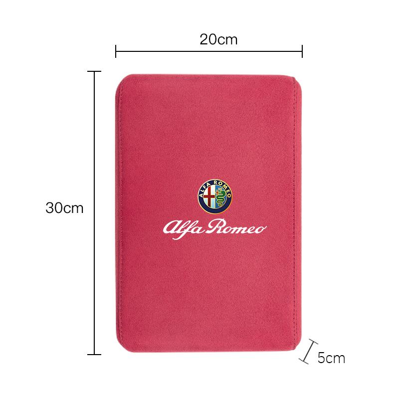 Tapetes para Apoio de Braço de Carro Almofada de Apoio de Braço em Espuma de Memória Para Alfa Romeo Giulietta Mito 159 Giulia Stelvio 156 147 Tonale Brera Disco Spider