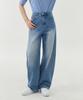 Akeusi Baggy Curved Wide Denim Pants Unisex (Light Wash)