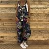 Peto de verano marca ZANZEA para mujer en algodón, de tirantes con pantalón suelto y estampado floral vintage