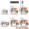 2D flat printing 2pcs Curtains Cute Cat Orange Slice Digital Printed Polyester Drapes Seasonal Party & Holiday Decor for Home &