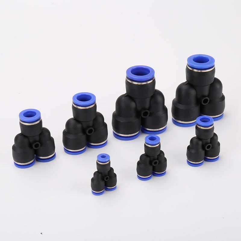 Trójnik typu Y Złączka pneumatyczna Redukcyjna Szybkozłączka do rur powietrznych PY-4/6