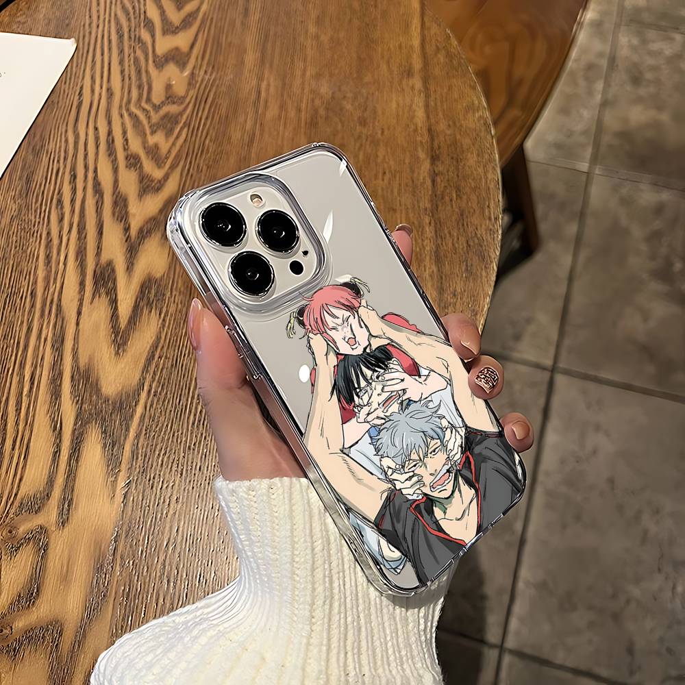 Anime G-Gintama Phone Case For IPhone 17 16 15 12 11 Pro Max 14 Plus 13 Mini Clear Cover Soft Funda