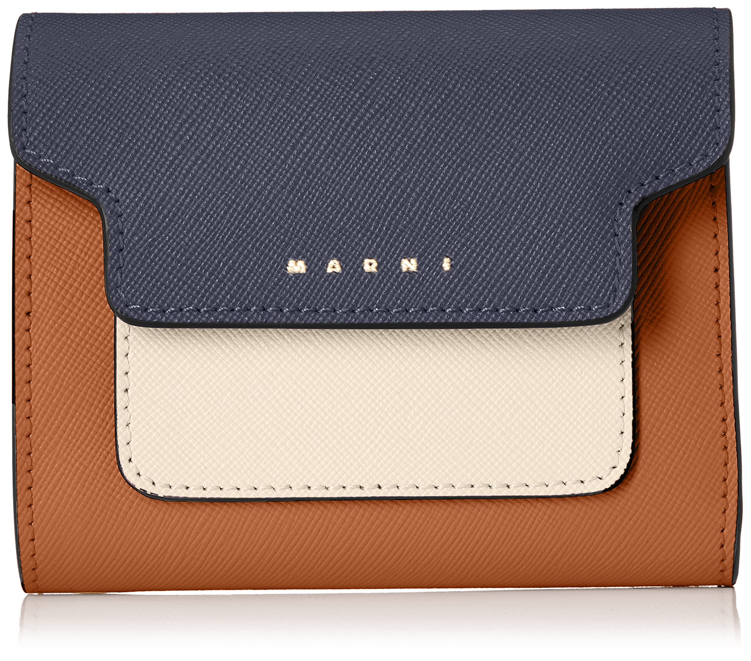 

wallet PFMO0052U8LV520 [Marni] Tri-fold Women s BLUBLACK/SHELL/MOCA [item]