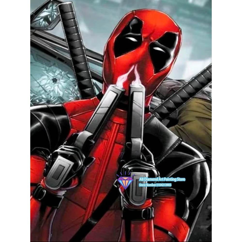 Deadpool's Heart-warming/Bie's Famous Scene Diamond Painting Full of Diamonds Handmade DIY Full Diamond and Gem Sticker Home Decoration Painting