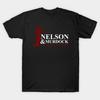 Men Black Print T-shirt Nelson And Murdock Attorneys At Law No-Cut Transfer Paper Print Cotton Tshirt