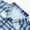 Spring New Men's Long-sleeved Middle-aged Shirt Light Business Casual Plaid Lapel Cardigan Seamless Men's Base Shirt