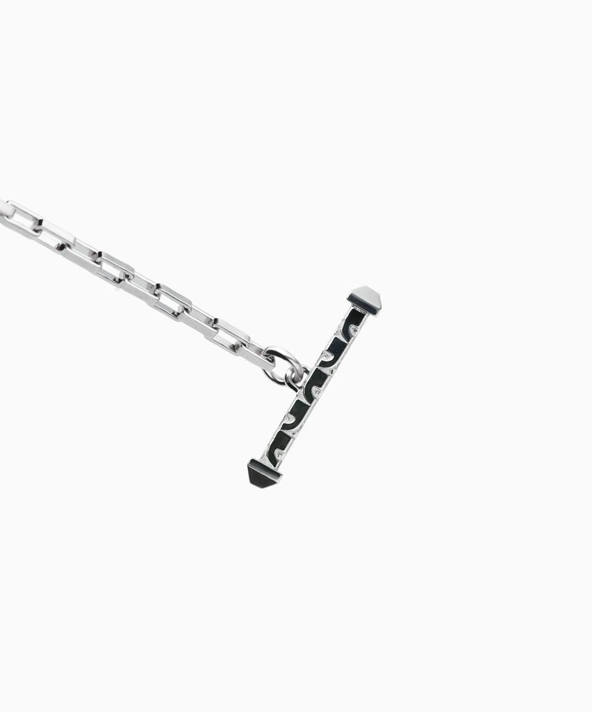 Valik [925 Silver] No.05 Signature Two-Way Toggle Bar Chain Bracelet [S]