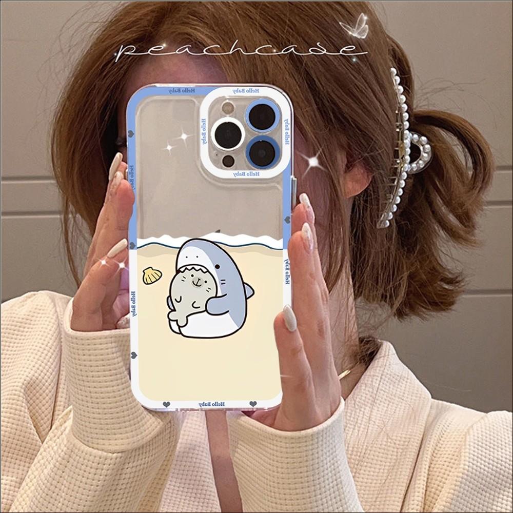 Funny Shark Phone Case For IPhone 14 13 12 11 Pro Max XS X XR SE 2020 6 7 8 Plus Mini Protective Cover