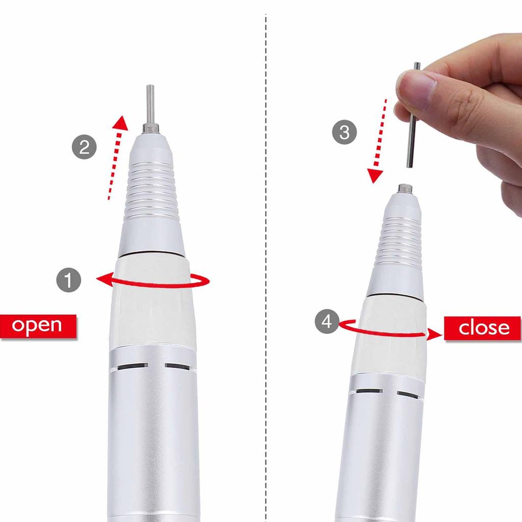 Electric Nail Drill Pen Handle NaMachine Drill Polishing Replacement Handle Handpiece