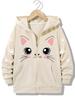 Kawaii Meme Cat Casual Hoodie Funny Cat Jacket for Boys Girls Zipper Winter Autumn Kids Warm Cartoon Sweatshirts Zip Up Hoody