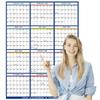 English Wall Calendar: 365-Day Erasable Countdown & Planner Chart