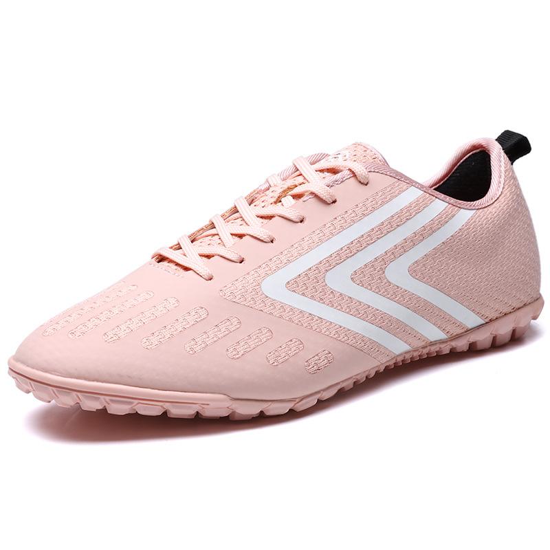 

Long Spikes Plus Size 35-45 Soccer Shoes For Men Kids Outdoor Football Boots Soccer Cleats Shoes Breathable Non-slip Training 36 рожевий