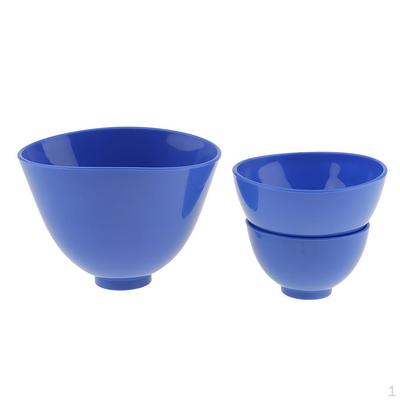 Flexible Lab Silicone Mixing Bowl Cup 3pcs/set
