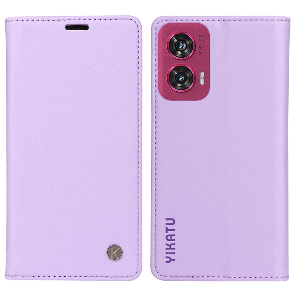 YIKATU YK-001 For Motorola Edge 50 Fusion 5G Case Leather Phone Cover with Wallet