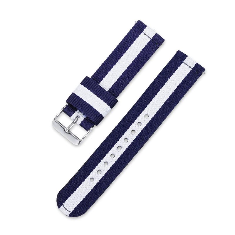 

Nylon Watch Strap 20mm 22mm Band Universal Canvas Bracelet for Casio for Men Women s Weave Wristband One Piece Loop Watch Band 22mm