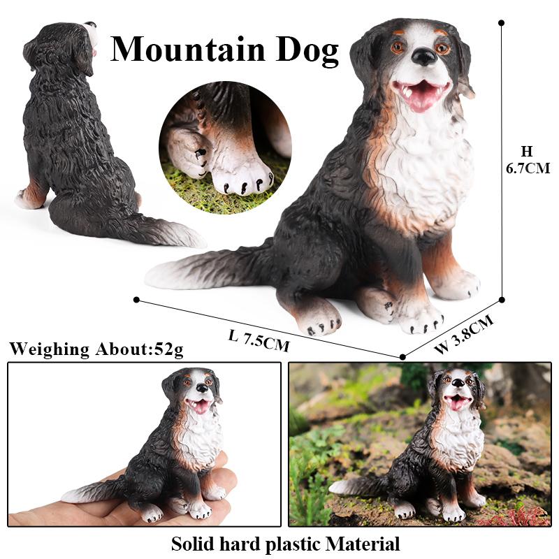 Oenux Dog Animals Model Husky Pug Pomeranian Rottweiler Chihuahua Action Figure Puppy Figurines PVC Cute Collection Toy Kid Gift