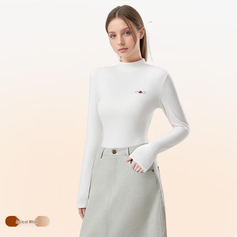 Dámská termoaktivní antibakteriální základní vrstva s polozvýšeným krkem - Zeštíhlující, k pokožce šetrný úplet na podzim/zimu