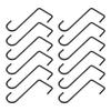 AD23-12PCS Plant Hooks Hangers Garden Over Fence Hooks For Hanging Baskets, Wall Hanging Fence Hooks For Lights