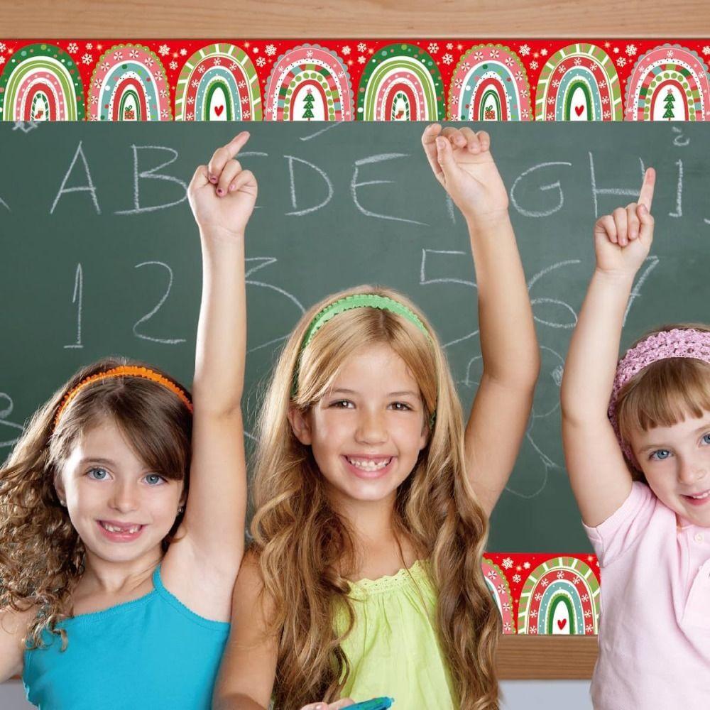 New Self Adhesive Chalkboard Board Border Christmas DIY Border Classroom Decors 10m Decorative Stickers Handmade Crafts