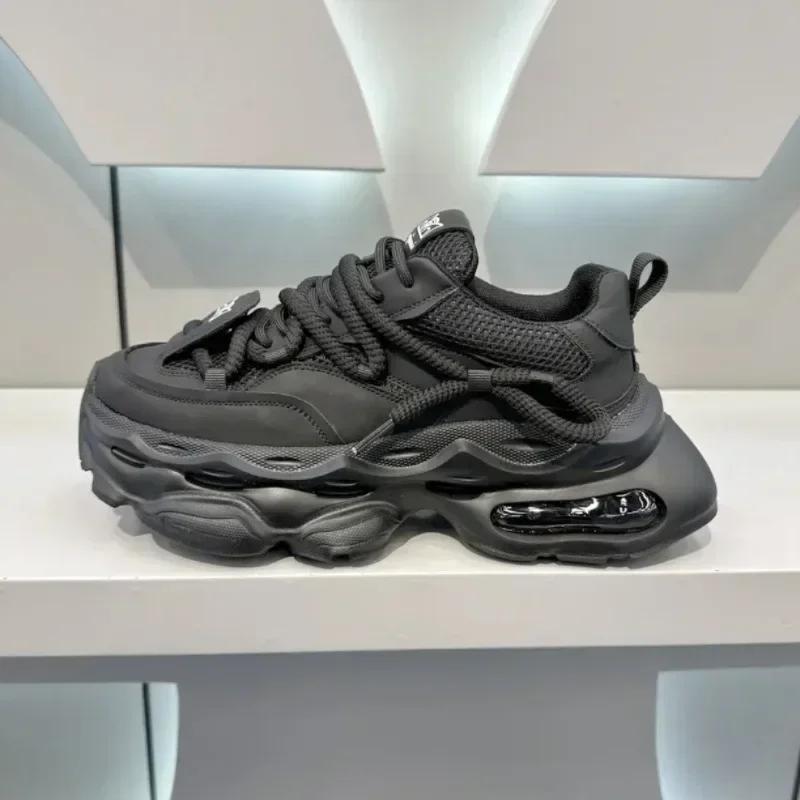 Men's Chunky Sneakers Original Brand Casual Shoes Air Cushion Sport Running Shoe Breathable Tennis Shoes Platform Shoes for Men
