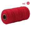 3mm Single-Color Cotton Rope for DIY Weaving - 2mm Thick Tapestry and Binding Thread