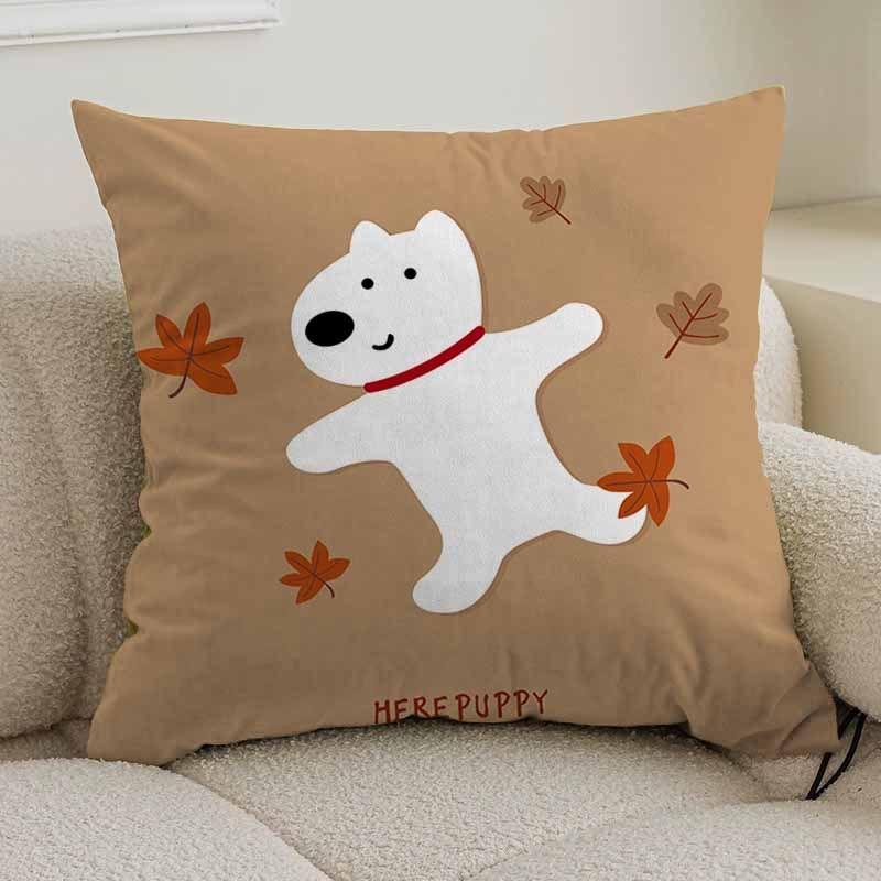 Cartoon-Tier-Kissenbezug Sofa Wohnzimmer Kissenbezug Büro Lendenkissen Nachttisch quadratischer Kissenbezug abnehmbar und waschbar