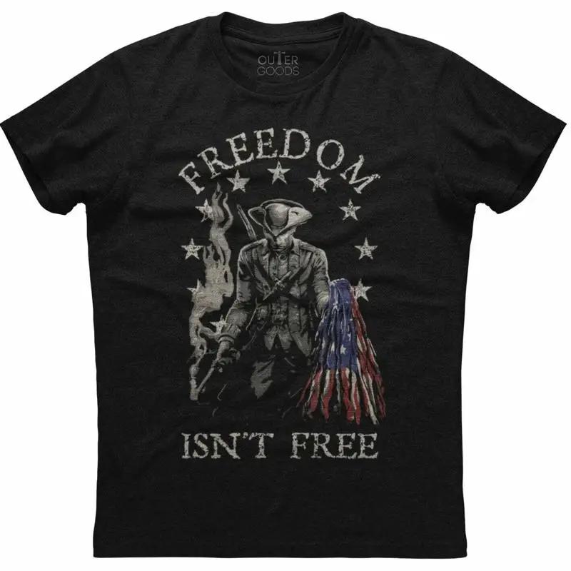 Unisexs Usa Flag Freedom Isnt Free It Costs Something Patriotic T Shirt Soldier Us