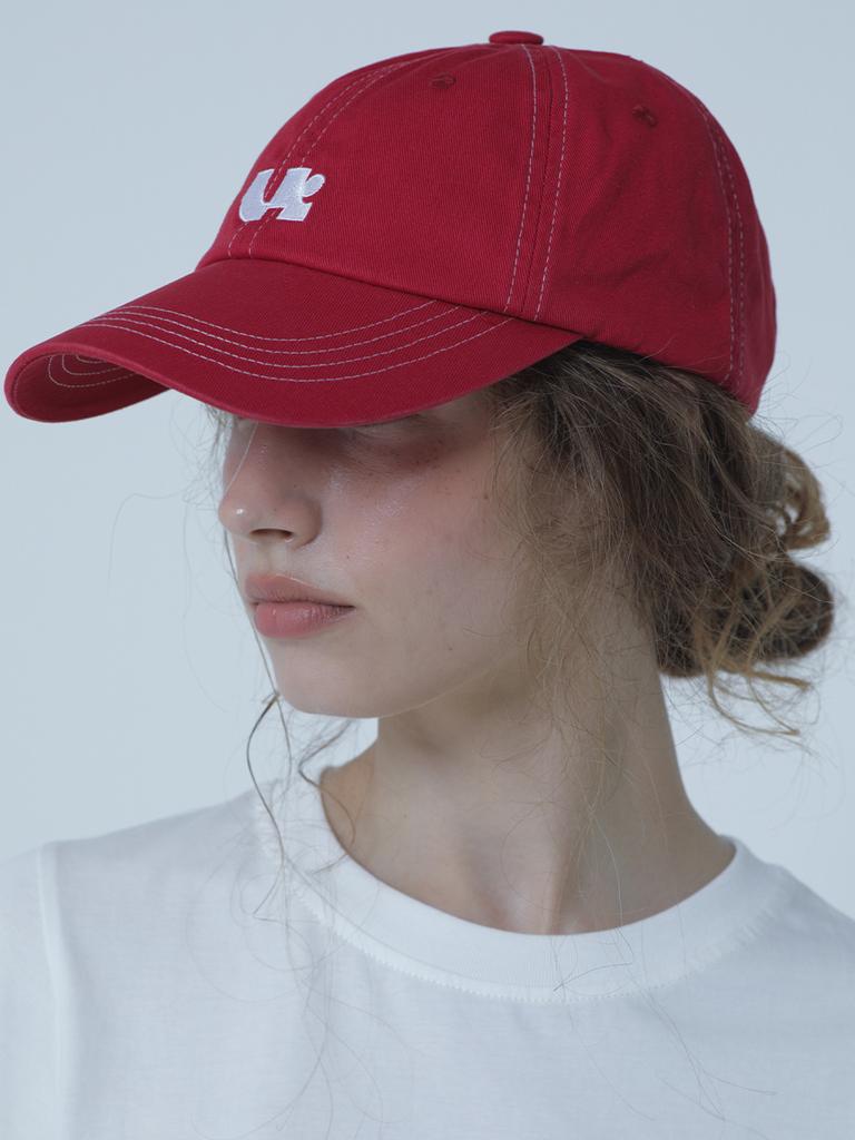 MORELIKEIT Symbol Logo Ball Cap Red