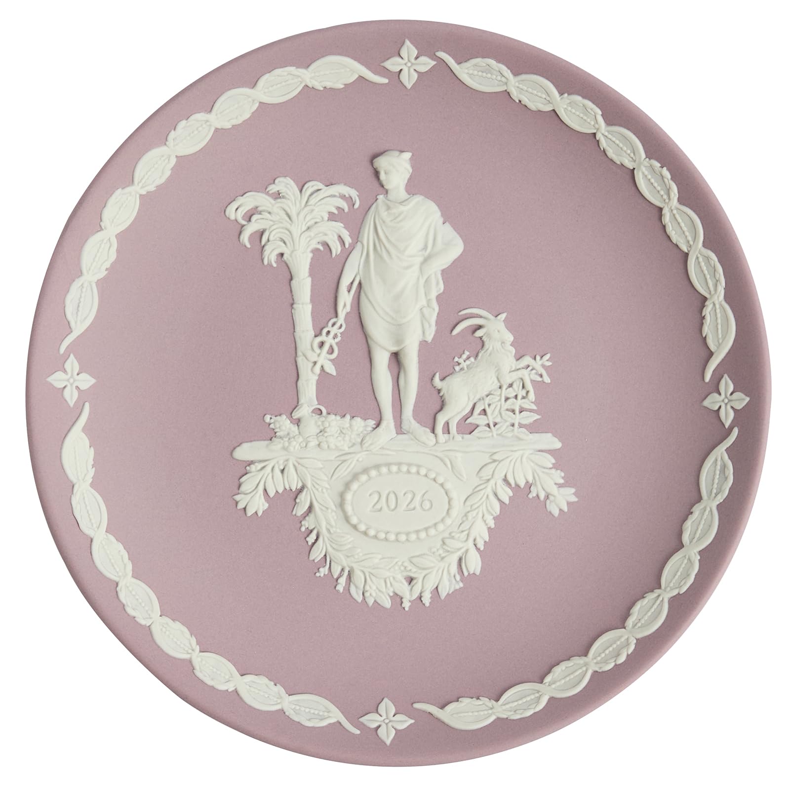 [Оригинальный импорт] Годовая тарелка Wedgwood Издание 2026 года Яспервейд Олимпийские двенадцать богов  Гермес  Сиреневый 17 см 1075611