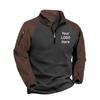 Men's Fleece Warm Stand Collar Outdoor Sports Coats Casual Outwear Pullovers